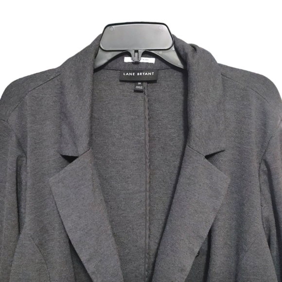 Lane Bryant The Bryant Blazer Charcoal Gray Jacket Women's Plus Size 28 - Picture 7 of 12